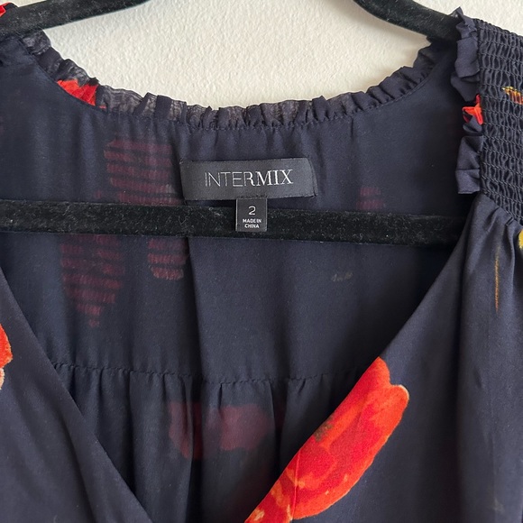 Intermix Kayla Floral Black Dress - Picture 2 of 4